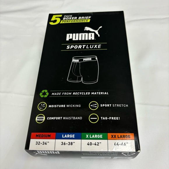 Puma Men's Microfiber Boxer Brief, 5-pack NWT. - Picture 7 of 7